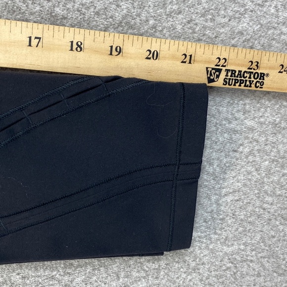 Lululemon Wunder Under High Rise Peak cropped leggings size 4 black yoga running - Picture 13 of 15